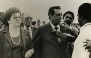 Marieta e César Cals, em foto de novembro de 1980, quando ele exercia o cargo de ministro das Minas e Energia