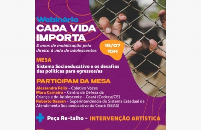 Comitê Cada Vida Importa debate Sistema Socioeducativo e políticas para egressos