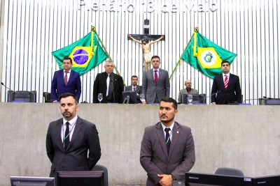 Minuto de silêncio pela morte do bispo emérito da diocese de Iguatu, dom José Mauro Ramalho de Alarcon e Santiago