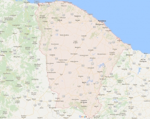 Mapa do Ceará