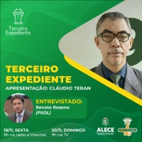 Deputado Renato Roseno é o entrevistado do Terceiro Expediente