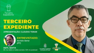 Programa Terceiro Expediente entrevista o deputado Acrísio Sena