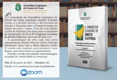 Inesp lança livro sobre o II Congresso Cearense de Direito Eleitoral