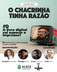 Podcast O Chacrinha Tinha Razão debate sobre livros digitais no mercado literário