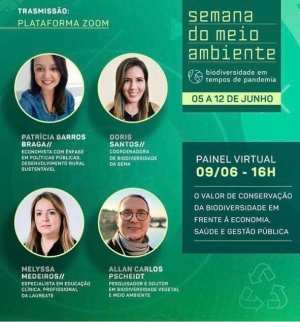 Semana do Meio Ambiente realiza painel sobre conservação da biodiversidade