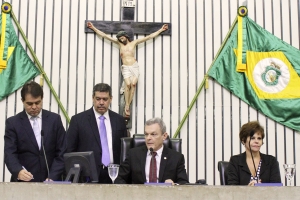 Votação durante a sessão plenária desta quinta-feira