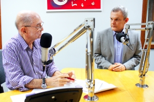 presidente da AL-CE, deputado José Sarto em entrevista no programa Narcélio Limaverde