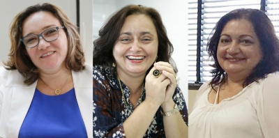 Maria Elenice, Lise Novais e Silvia Correia