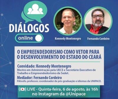 Oitava edição do projeto Diálogos Online destaca o empreendedorismo