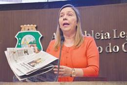 Deputada Rachel Marques comenta matéria publicada no Diário do Nordeste sobre as famílias que participam da política cearense