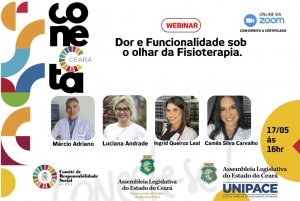 Conecta Ceará realiza webinar sobre dor e funcionalidade sob o olhar da fisioterapia