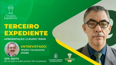 Programa Terceiro Expediente entrevista o deputado Walter Cavalcante nesta sexta