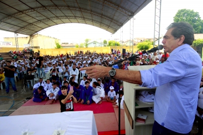 Presidente da AL, deputado Zezinho Albuquerque fala na 24ª edição da campanha Ceará Sem Drogas no município de Massapê