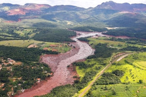 Região atingida pelo rompimento da barragem de Brumadinho – MG.