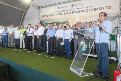 Deputados acompanham inauguração de equipamentos no Porto do Pecém