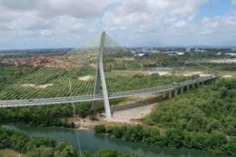 Ponte estaiada deverá ser construída sobre o rio Cocó ao custo de R$ 409 milhões