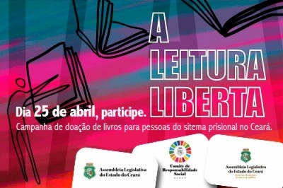 Prossegue na Alece campanha de doação de livros “A Leitura Liberta”