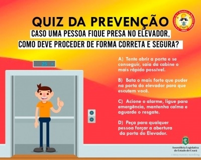 Corpo de Bombeiros da AL orienta sobre utilização de elevadores