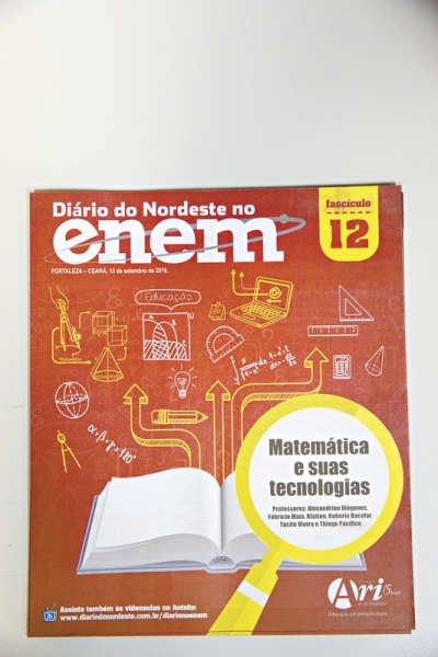 O 12º fascículo Diário do Nordeste no Enem é o terceiro da área de Matemática e suas Tecnologias