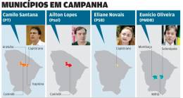 Agendas deslocam todos os candidatos ao Governo para o Interior