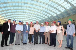 Roberto Cláudio e deputados visitam obras do Centro de Eventos do Ceará