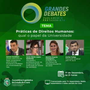 Grandes Debates destaca diretos humanos e o papel da universidade