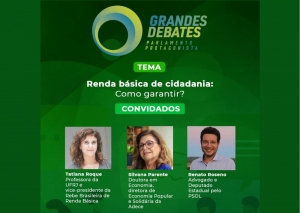 Renda Básica de Cidadania é o tema do Grandes Debates