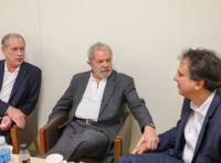 CIRO, LULA E CAMILO durante encontro que tiveram, ano passado, em São Paulo 