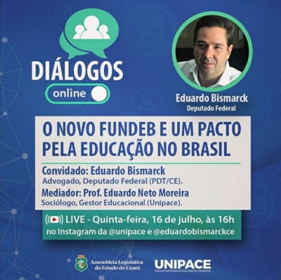 Diálogos Online desta quinta-feira recebe o deputado federal Eduardo Bismarck