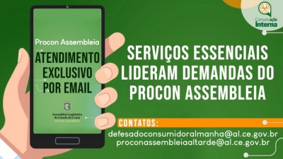 Procon AL Assembleia registra aumento de reclamações de serviços essenciais