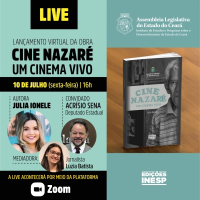 Inesp lança virtualmente livro sobre cinema do bairro Otávio Bonfim