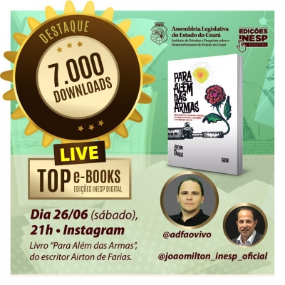 Inesp realiza neste sábado segunda live &quot;Top e-books&quot;