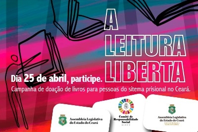 Alece lança campanha &quot;A Leitura Liberta&quot; para arrecadação de livros