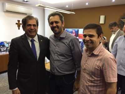 Deputados Zezinho Albuquerque (PDT), Elmano Freitas (PT) e Julinho (PDT)