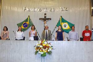 Sessão solene para entrega do Título de Cidadã Cearense a Raquel Maria Rigotto