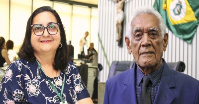 Sevidores da AL, Ana Laura Pereira e o radialista Aderbal Bezerra