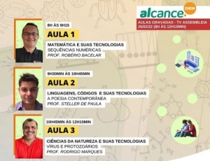 Alcance exibe neste sábado aula preparatória para o Enem