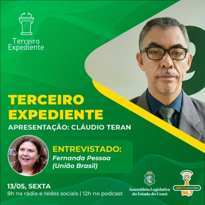 Fernanda Pessoa é a entrevistada do Terceiro Expediente desta sexta